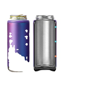 Refroidisseur à vin moderne en acier inoxydable à double paroi, anti-fuite, 12 oz - Product Image 4