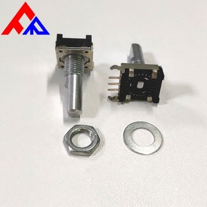 Encodeur incrémental ED12 à 3 broches avec insertion latérale, axe moleté semi-circulaire en métal PEC11, diamètre 6mm, vente en gros fabricant - Product Image 3