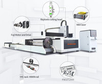 Machine de découpe laser à fibre pour tubes et plaques métalliques avec axe rotatif SHENZHEN TIPTOPLASER 3015-1000W, contrôle Cypcut, vitesse de coupe AI 40m/min