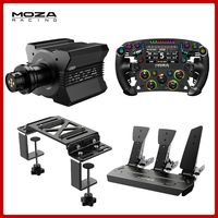 MOZA R12 V2 roda dasar bundel Game balap Simulator FSR 2 roda kemudi