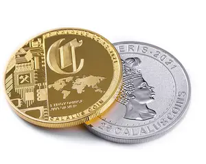 Monete d'oro in lega di zinco personalizzate in fabbrica in cina che placcano moneta in metallo sfida Souvenir