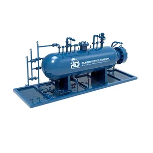 Oil and gas field well test and production two phase separator / gravity separation