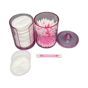 Kit d'approvisionnement professionnel pour salons de beauté et cliniques OEM – Outils de maquillage pour nettoyage en profondeur du visage, cotons démaquillants faciles à nettoyer, écouvillons en plastique rose - Product Image 4