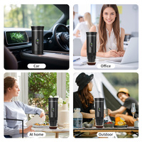 Cafetière portable à chauffage rapide avec écran LED, protection intelligente contre l'éclosion à sec et fonctionnement silencieux pour le bureau moderne