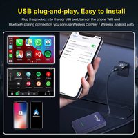 Carlinkit-mini caja de vídeo multimedia 4,0, inalámbrica, android, caja automática, carplay, ai