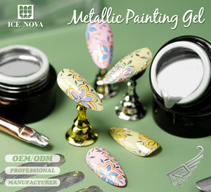 Gel de Pintura Metálica para Uñas, Color Plateado <span class=keywords><strong>Espejo</strong></span>, Precio de Fábrica, Gel de Uñas de Alta Densidad, Gel de Pintura Metálica para Dibujo - Product Image 5