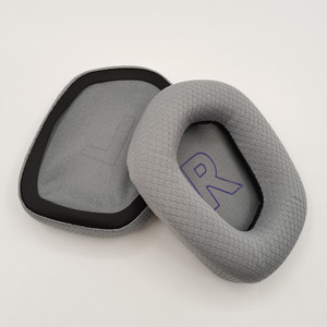 Oreillettes de remplacement en mousse de tissu en maille coussin bandeau oreillettes installation facile pour casque Logitech G733 <span class=keywords><strong>G335</strong></span> - Product Image 5