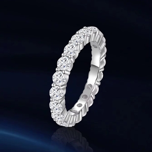 Anel Feminino de Luxo Aivenchy com Diamante Cultivado em Laboratório, Joia Fina em Prata Esterlina 925, Anel de Dedo Feminino de Luxo com Moissanite - Product Image 1