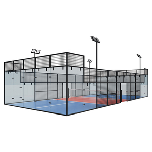 Venta de Fábrica, Nueva Pista de Pádel Deportiva para Exteriores, Cristal de 12 mm, 10*20 m, Pista de Pádel Panorámica - Product Image 1