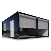 Garage modulaire en conteneur en acier de 20 pieds avec porte à enroulement rapide pour atelier, entrepôt et application de stationnement