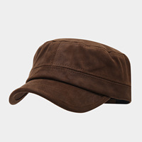 Nouvelle Casquette de Baseball Vintage Rétro en Daim Vegan Automne-Hiver 2026 pour Unisexe, Style Décontracté, Couleur Unie, Casquette Cadet