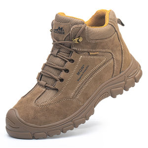 أحذية سلامة MGN 2205 بمقدمة فولاذية وجلد قابل للتنفس للرجال، مناسبة للصناعة والبناء والتعدين، أحذية وظيفية للسلامة والأمان - Product Image 1