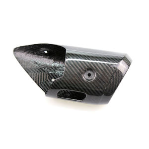 Tubo de escape de fibra de carbono 3K para motocicleta, cubierta de protección térmica para Yamaha MT <span class=keywords><strong>07</strong></span> <span class=keywords><strong>FZ</strong></span> <span class=keywords><strong>07</strong></span> MT07 FZ07 2013 2014 2015 2016 - Product Image 3