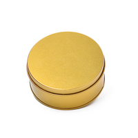 Boîte en étain ronde personnalisée avec logo, nouveau design 2025, boîte en étain dorée portable pour chocolat, boîte en étain pour bonbons, boîte cadeau