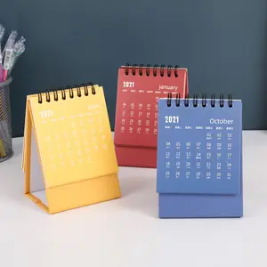 Personalizado impresso foto diária mini calendário de mesa portátil como presentes promocionais/escritório uso