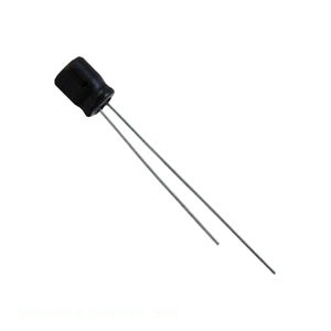 Distribuidor Autorizado 50NW74.7MEFC6.3X7 Condensador de Aluminio de 4.7 uF 20% 50V RADIAL TH de Montaje Pasante - Product Image 1