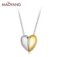 Colliers ras du cou polyvalents en argent sterling S925, pendentifs en forme de cœur à la mode et personnalisés, vente en gros