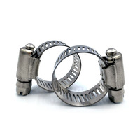 Abrazadera de manguera americana duradera de acero inoxidable 201 parcialmente zincada, abrazadera universal para conexión de refrigeración de vehículos, accesorios de ferretería