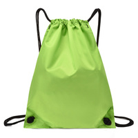 Sac de sport en polyester coloré, cordon personnalisé, sac de voyage de rangement à cordon