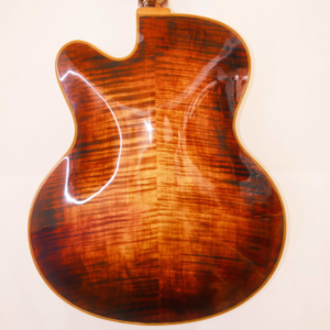 Guitarra Electroacústica Yunzhi Personalizable, Artesanal, de Cuerpo Hueco, con Tapa Arqueada de Abeto y Arce, Acabado Lacado, Estilo <span class=keywords><strong>Jazz</strong></span>, con Diapasón de Ébano - Product Image 1