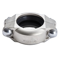 Raccord rainurage Flexible en acier inoxydable, 2 pièces, 1/2 PSI, SS304 SS304, 1500 "PSI, pour joint de tuyaux