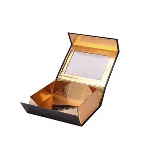 Boîte cadeau pliable en papier personnalisée avec fenêtre magnétique, boîte d'emballage avec fenêtre transparente à l'<span class=keywords><strong>avant</strong></span> pour l'emballage cosmétique - Product Image 4