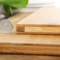 Planche à découper en bois massif de bambou épais de style chinois pour la cuisine et les fruits