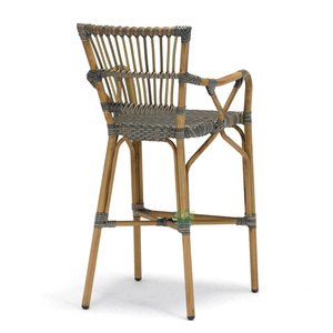 (E3016bar) Mobilier <span class=keywords><strong>de</strong></span> loisirs, personnalisation, hôtel, restaurant, <span class=keywords><strong>chaise</strong></span> <span class=keywords><strong>haute</strong></span> <span class=keywords><strong>en</strong></span> rotin tressé pour discothèque, pub - Product Image 5