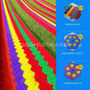 Conception et réalisation de toboggan arc-en-ciel pour aire de jeux, conception et réalisation de parc d'aire de jeux, toboggan arc-en-ciel pratique pour les sports commerciaux - Product Image 6