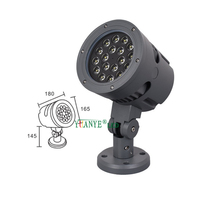 Projecteur LED solaire IP65 Yuanyeled avec contrôle DMX512/WiFi, angle de faisceau réglable pour les bâtiments de grande hauteur en extérieur YY-SG0034