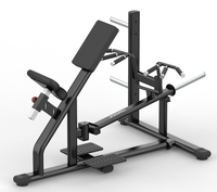Machine à Rame Professionnelle T-Bar avec Support Poitrine et Porte-Plaques pour Entraînement Musculaire du Dos
