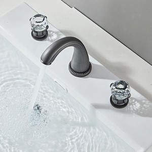Robinet thermostatique de luxe Libert Designer en laiton massif avec cartouche céramique, double poignée, double trou, pour lavabo de salle de bain, garantie 5 ans - Product Image 3