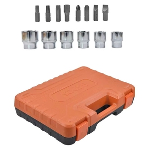 Juego de Herramientas Mecánicas de 151 Piezas, <span class=keywords><strong>Llaves</strong></span> de Trinquete de Acero, Puntas de Destornillador, Estuche Rígido de Acero Inoxidable para Automoción - Product Image 6