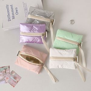 Monedero de alta calidad con diseño de lazo, portátil para estudiantes, para cables de datos, auriculares, mini bolsa de almacenamiento simple para lápiz labial - Product Image 1