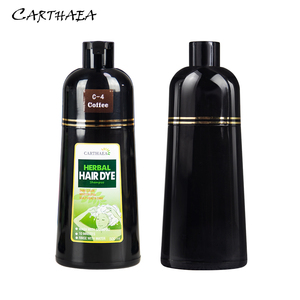 Shampoo colorant capillaire noir à base de plantes, de qualité supérieure, facile à utiliser, sans ammoniaque, pour les cheveux gris, fabriqué en usine (OEM) - Product Image 1