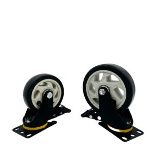 Industrial Heavy Duty 3/4/5 Zoll <span class=keywords><strong>100mm</strong></span> Gummi PVC Lenk rollen Bremse Schwenk wagen Rollen Cheng xiang Marke 6 Monate Garantie - Product Image 5