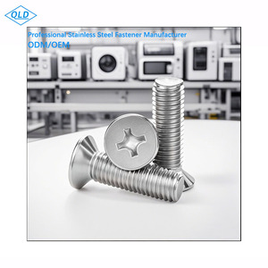 Tornillos de máquina de ranura cruzada de cabeza plana DIN965, sujetadores de acero inoxidable, tornillo M3, tornillo métrico de alta resistencia - Product Image 3