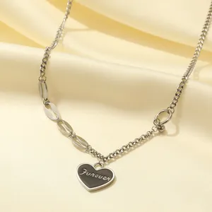 2023 New Design Necklace Jewelry 316 L Stainless Steel Heart Necklace Nice Quality Necklace for Sale