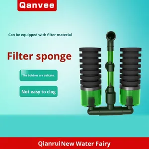 ハングバイオスポンジフィルター QS-200A エビ水槽用 環境に優しいプラスチック製水槽ろ過材 200ml エアポンプ付き 生物学的ろ過材 - Product Image 3