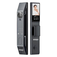 KROVI PR13 Aluminium Deur Slim Slot 3D Gezichtsherkenning Videogesprek TUYA APP Camera Digitaal Slot voor Projectgebruik