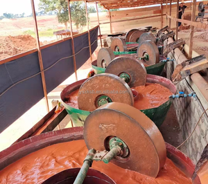Roccia estrazione dell'oro separazione di gravità lavorazione minerale esigente umido macinazione <span class=keywords><strong>pan</strong></span> impianto di mulino per la vendita - Product Image 5