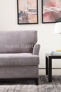 <span class=keywords><strong>Moderno</strong></span> e minimalista di alta qualità tessuto di lino <span class=keywords><strong>grigio</strong></span> divano a tre posti soggiorno spugna riempito divano letto a due posti - Product Image 6