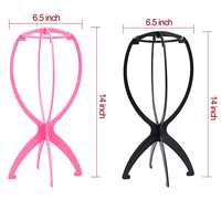 Support de perruque en plastique et présentoir pour postiche étagère pour perruque et accessoires d'extension de cheveux