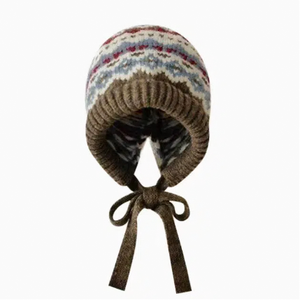 Bonnet tricoté style coréen <span class=keywords><strong>pour</strong></span> femme, protection des <span class=keywords><strong>oreilles</strong></span>, avec <span class=keywords><strong>bandeau</strong></span> large et ample, idéal <span class=keywords><strong>pour</strong></span> l'hiver et les tenues décontractées – Vente chaude OEM/ODM - Product Image 4
