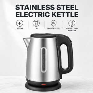 New Arrival Modern 220V Stainless Steel <b>Kettle</b> Mechanical 1500W 1.8L <b>Large</b> Capacity for Household Use 1.8L Capacity Sufficient f - Product Image 4