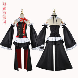 Costume de cosplay <span class=keywords><strong>Seraph</strong></span> <span class=keywords><strong>of</strong></span> <span class=keywords><strong>the</strong></span> <span class=keywords><strong>End</strong></span> Owari No <span class=keywords><strong>Seraph</strong></span> Krul Tepes, uniforme, perruque, cosplay <span class=keywords><strong>anime</strong></span>, sorcière, vampire, costume d'Halloween pour femmes - Product Image 1