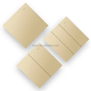 SPKM Ultra-thin design German quality Borderless PC panel push button wall switches and sockets Electrical