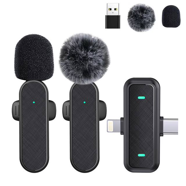 Professional Wireless Lavalier Microphone H21Wireless Microphone Professional for iphone Android