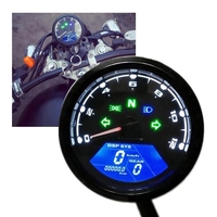 Speedometer Meter Motor LED Digital, Lampu Indikator Digital Kecepatan Motor dengan Dial Penglihatan Malam