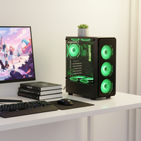 Caja de Ordenador Pcooling OEM, Chasis de Escritorio, Bajo MOQ, Caja de PC Mini ITX, Precio de Fábrica, Caja de PC para Juegos con LED
